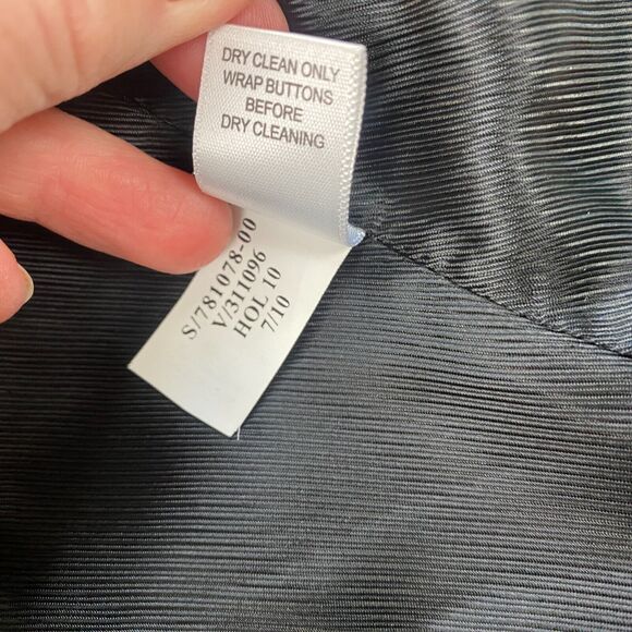 Banana Republic Wool Pea Coat Womens Small Gray Double Breasted Pockets Parka - Picture 13 of 14